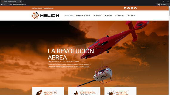pagina web helion - empresa tecnologica