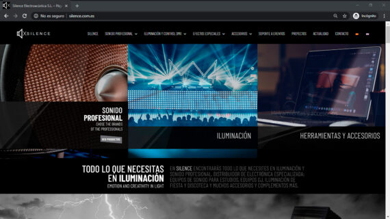 Productos profesionales de sonido, iluminación y efectos especiales