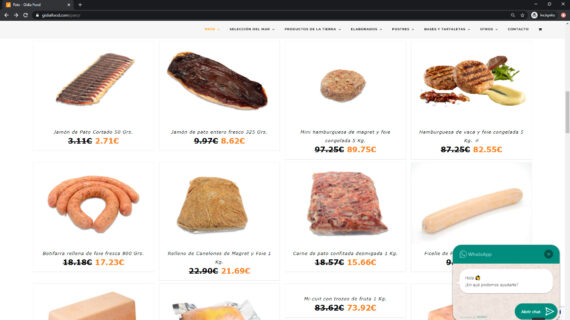 Productos de alimentación y gastronomía