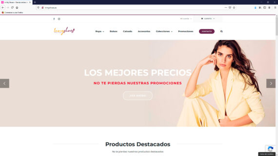 creacion web - tienda online calzados, bolsos, ropa y mas complementos para mujer