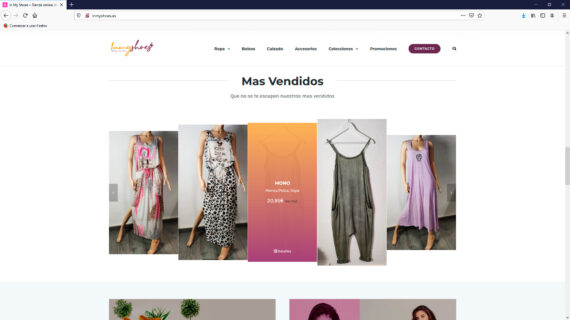 creacion web - tienda online calzados, bolsos, ropa y mas complementos para mujer