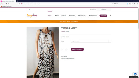 creacion web - tienda online calzados, bolsos, ropa y mas complementos para mujer