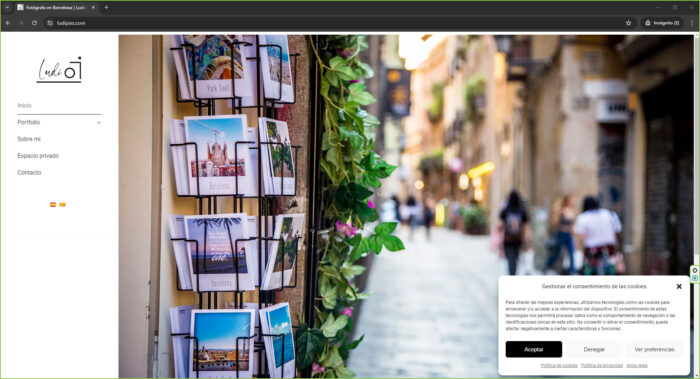 home web ludipixs.com - creacion web fotografia