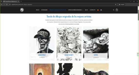 web categoria originofcomics.com - Venta de Dibujos Originales y Cómics