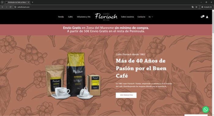 home web cafesfloriach.com - tienda online de venta de cafe