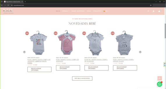 home web nuaunderwear.com - tienda online de ropa interior y lencería 