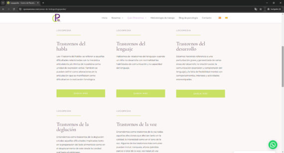 pagina web servicios 