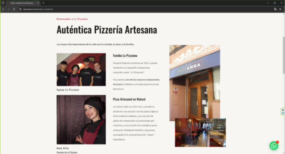 pagina web sobre nosotros 