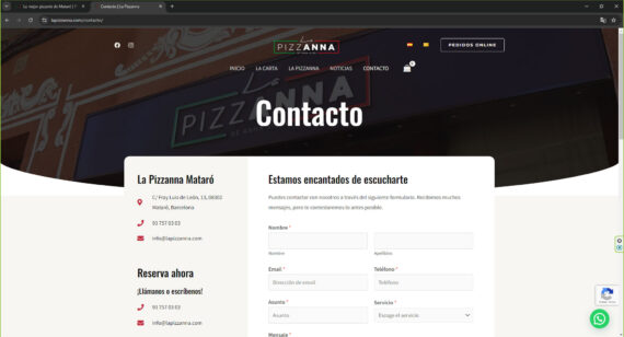 pagina web contacto 