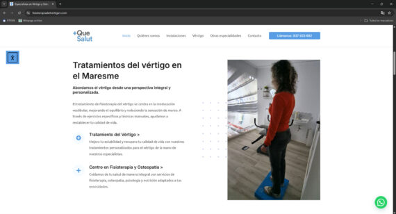 pagina web sobre nosotros fisioterapiadelvertigen.com - Especialistas en tratamientos para el vertigo